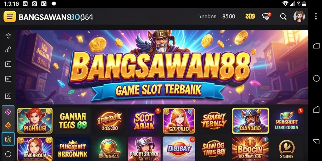 Gameplay BANGSAWAN88 menampilkan putaran slot yang seru dan mendebarkan.