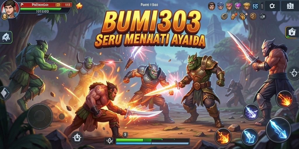 Gameplay fighting yang intens dan seru di BUMI303.