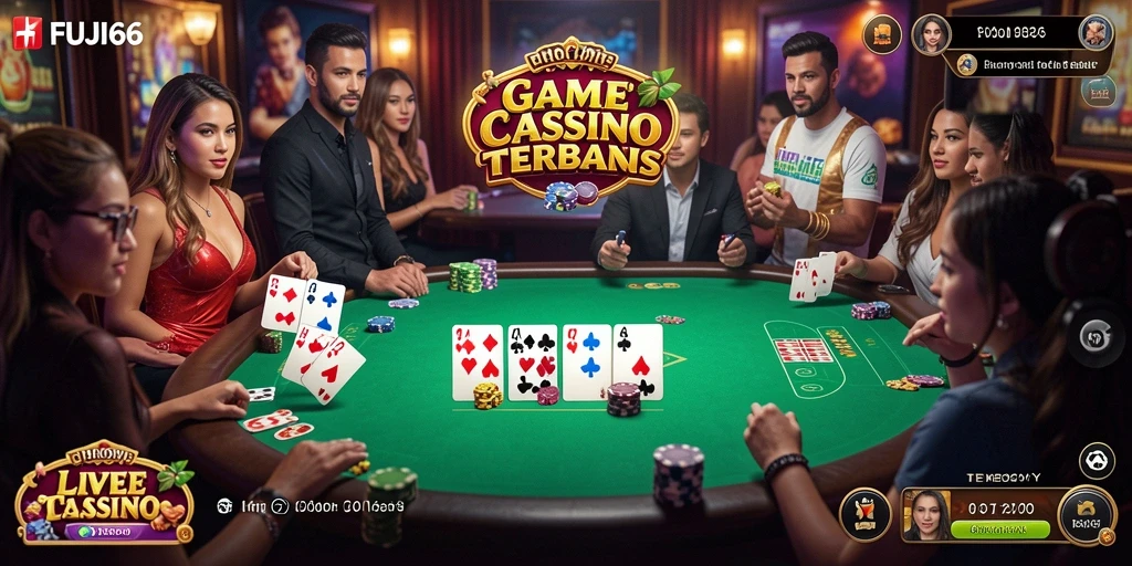 Tampilan gameplay Live Casino FUJI66 yang menegangkan dan interaktif.