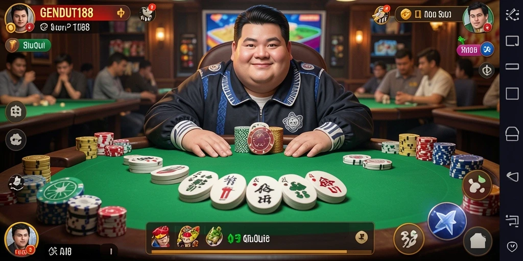 Gameplay QiuQiu yang menarik di GENDUT188.