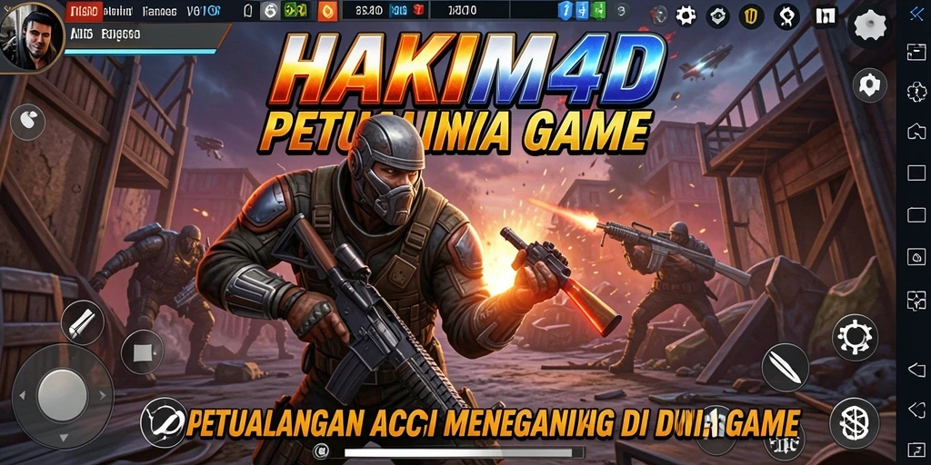 Tampilan gameplay seru HAKIM4D dengan aksi bertarung yang mendebarkan.