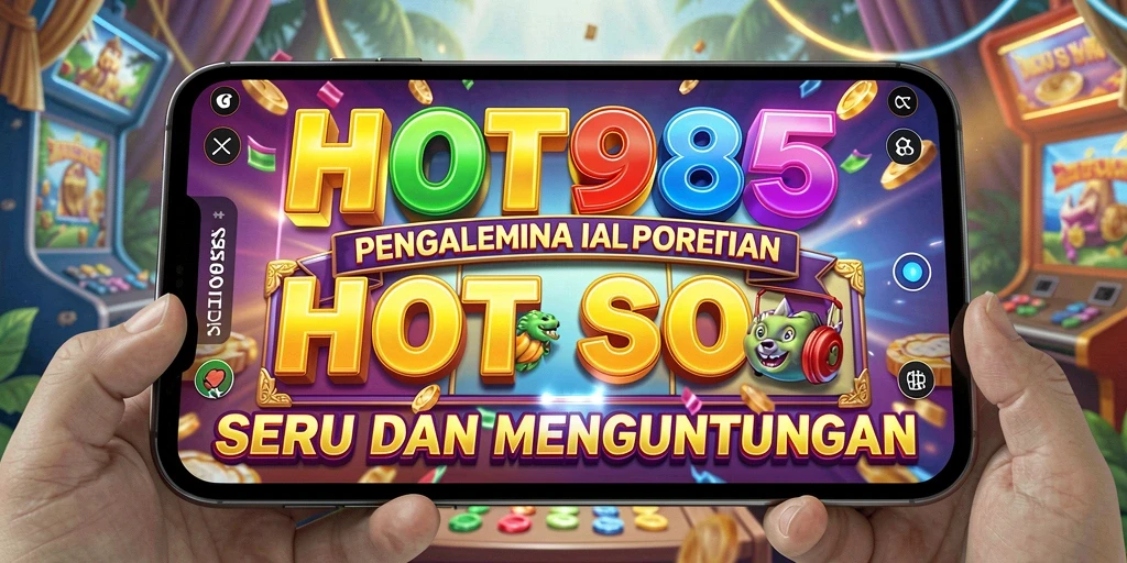 Tangkapan layar HOT985 menampilkan gameplay slot yang menarik dan penuh warna.