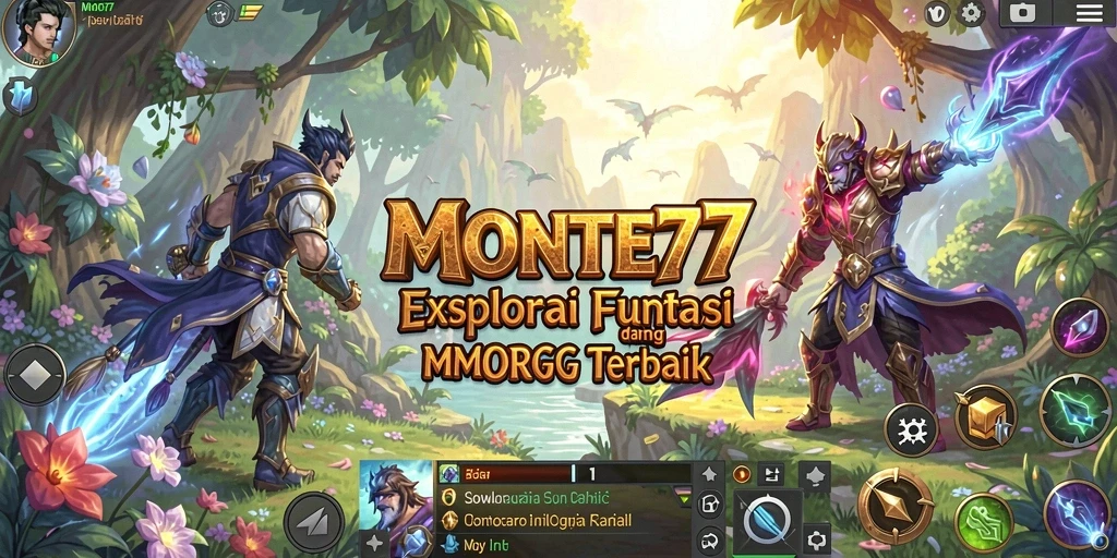 Tampilan luar biasa gameplay <strong>MONTE77</strong> dalam dunia MMORPG.