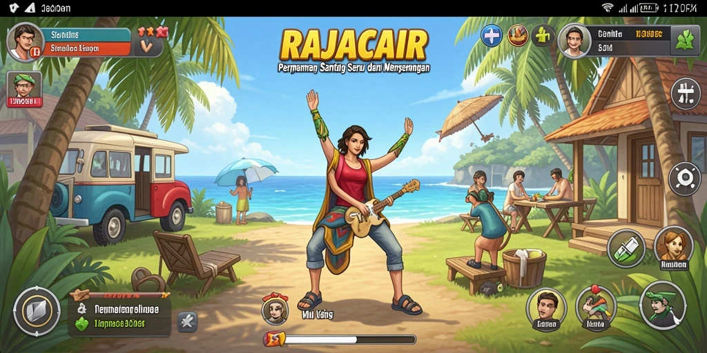 Tampilan seru dari gameplay RAJACAIR yang santai dan menyenangkan.