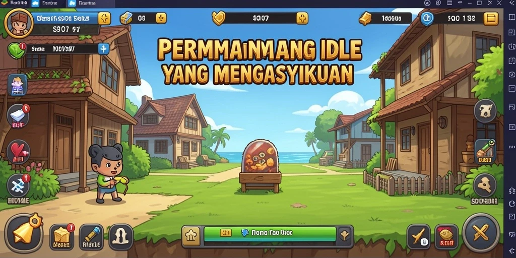 Tampilan gameplay SD107 yang menarik dalam genre Idle.