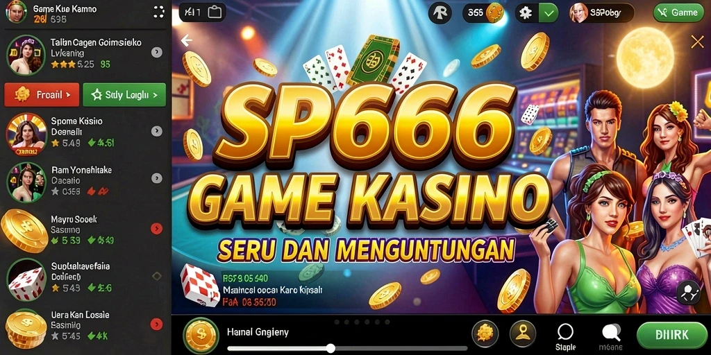 Screenshot SP666 menampilkan gameplay mendebarkan dari permainan Kasino.