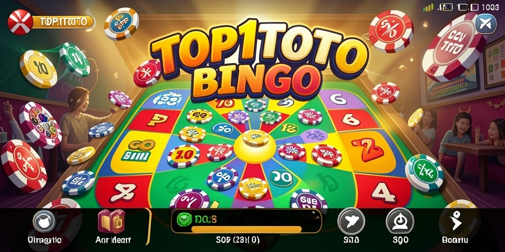 Tampilan gameplay seru TOP1TOTO dengan fitur Bingo melimpah.