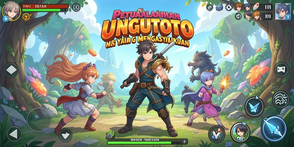 Tampilan seru dari gameplay UNGUTOTO yang penuh aksi.