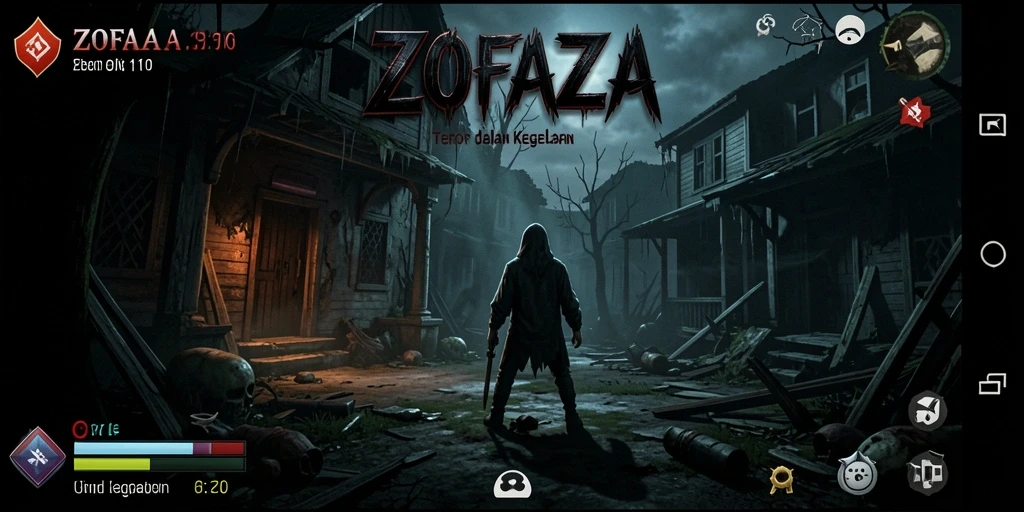 Menampilkan suasana menyeramkan saat gameplay ZOFAZA.